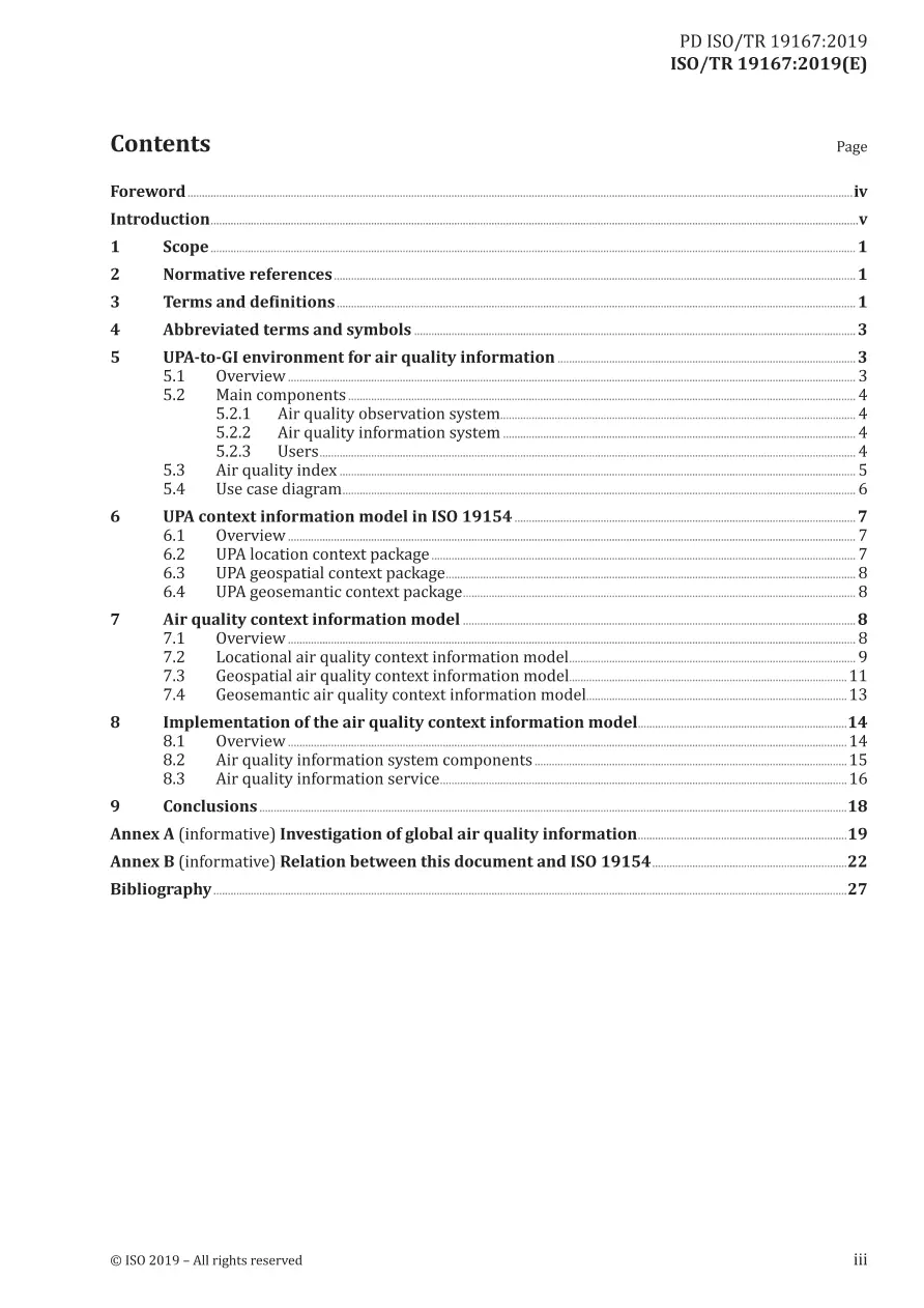 BS PD ISO/TR 19167:2019 BS PD ISO/TR 19167:2019
