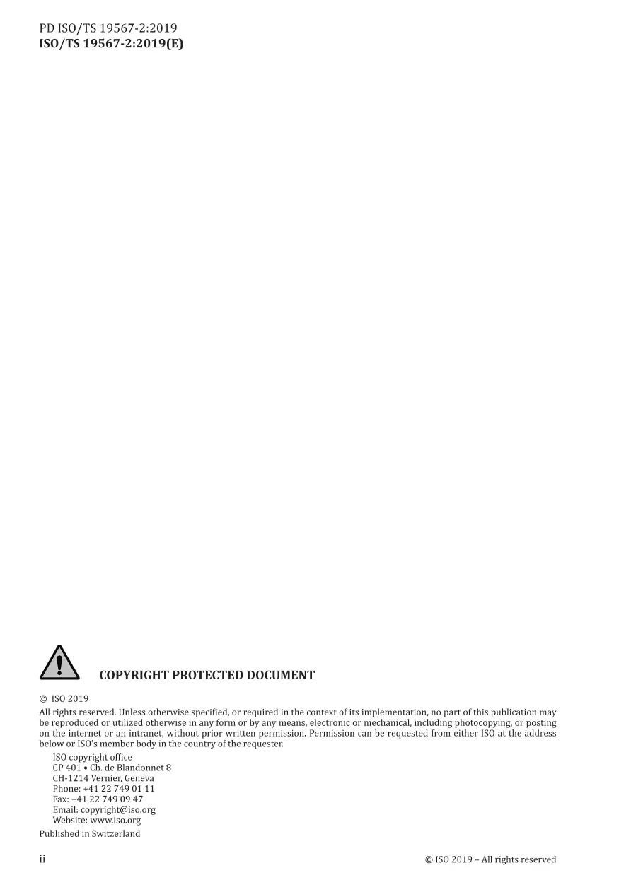 BS PD ISO/TS 19567-2:2019 BS PD ISO/TS 19567-2:2019