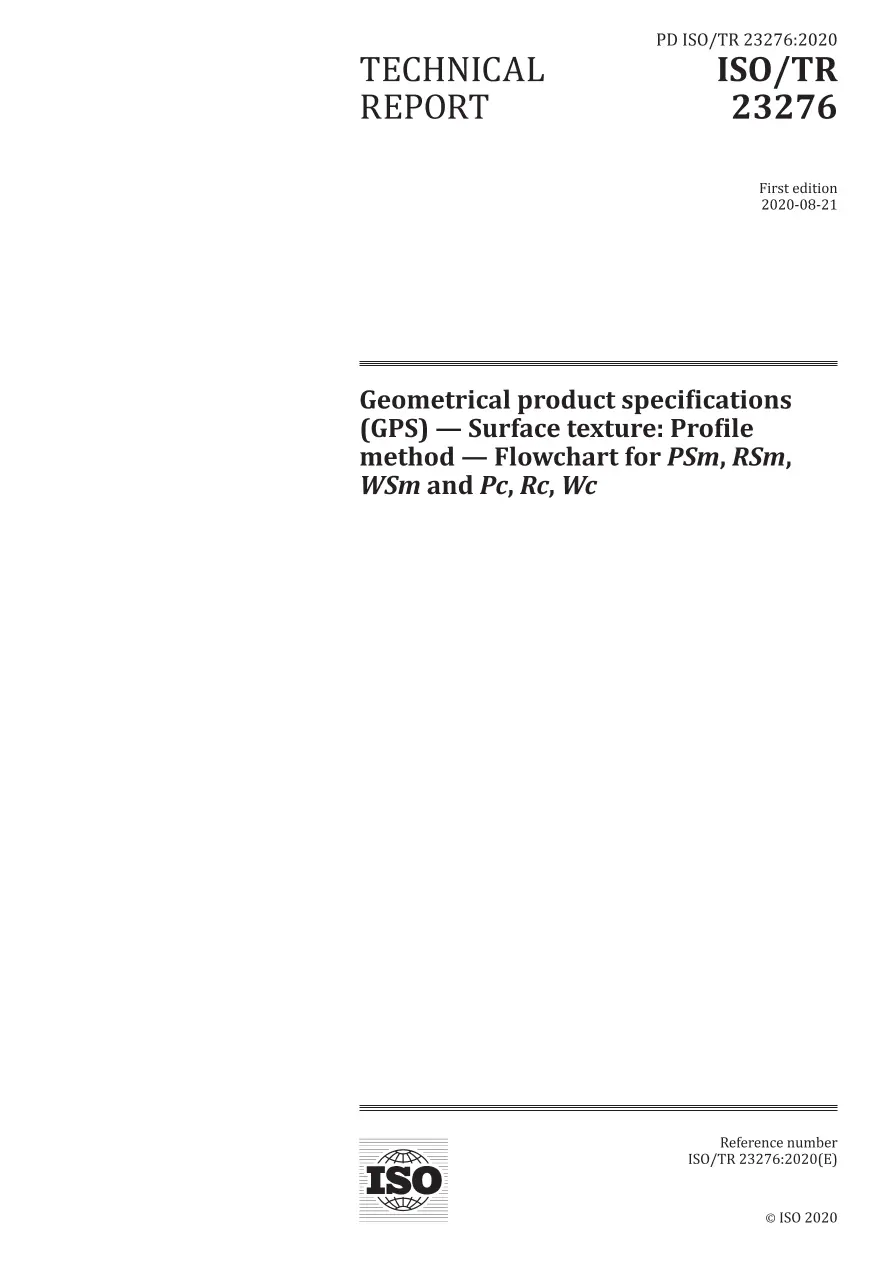 BS PD ISO/TR 23276:2020 BS PD ISO/TR 23276:2020