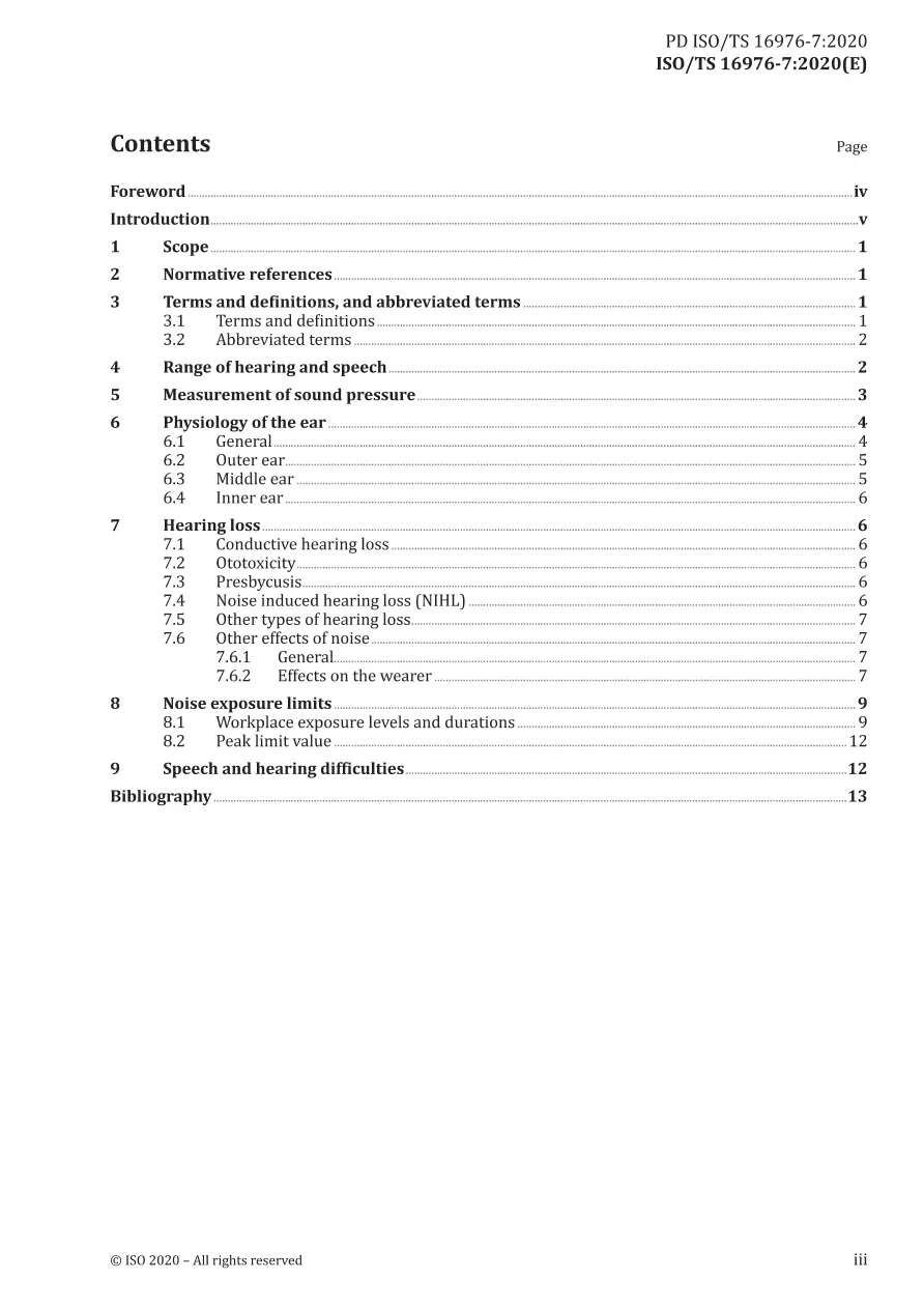 BS PD ISO/TS 16976-7:2020 BS PD ISO/TS 16976-7:2020