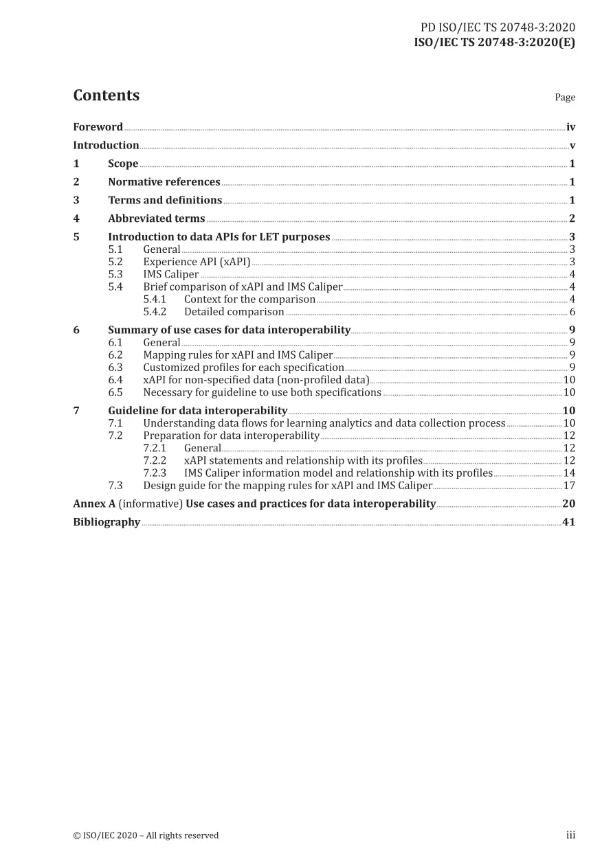 BS PD ISO/IEC TS 20748-3:2020 BS PD ISO/IEC TS 20748-3:2020