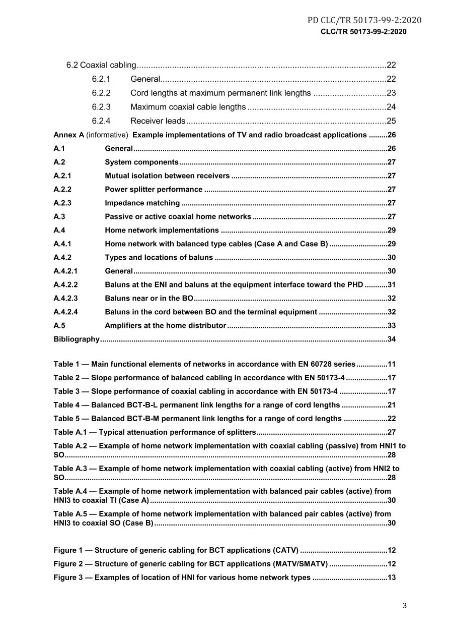 BS PD CLC/TR 50173-99-2:2020 BS PD CLC/TR 50173-99-2:2020