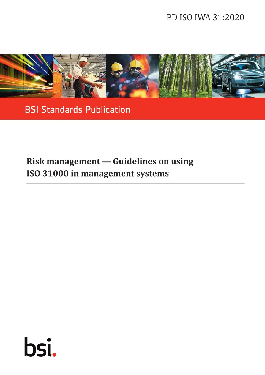 BS PD ISO IWA 31:2020 BS PD ISO IWA 31:2020