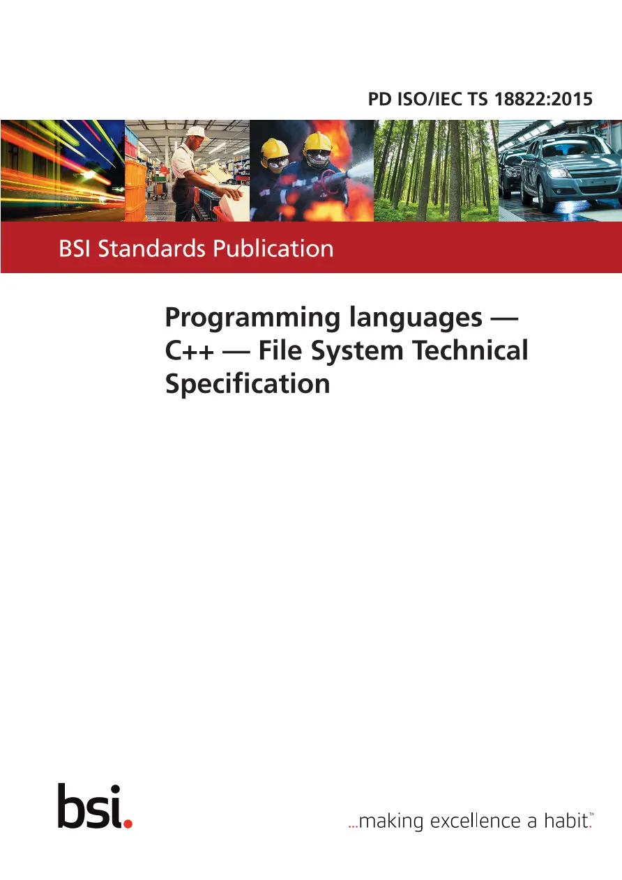 BS PD ISO/IEC TS 18822:2015 BS PD ISO/IEC TS 18822:2015