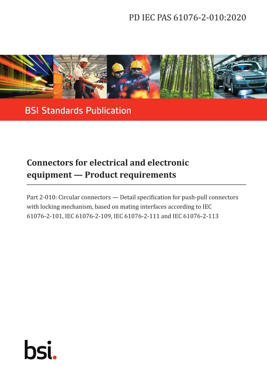BS PD IEC PAS 61076-2-010:2020 BS PD IEC PAS 61076-2-010:2020
