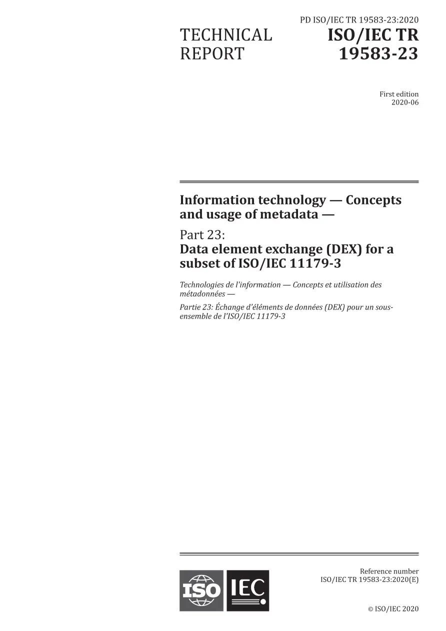BS PD ISO/IEC TR 19583-23:2020 BS PD ISO/IEC TR 19583-23:2020