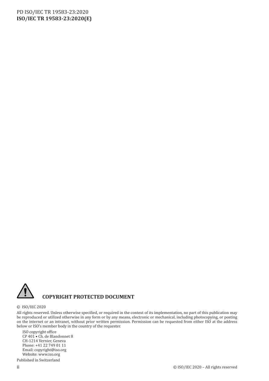 BS PD ISO/IEC TR 19583-23:2020 BS PD ISO/IEC TR 19583-23:2020