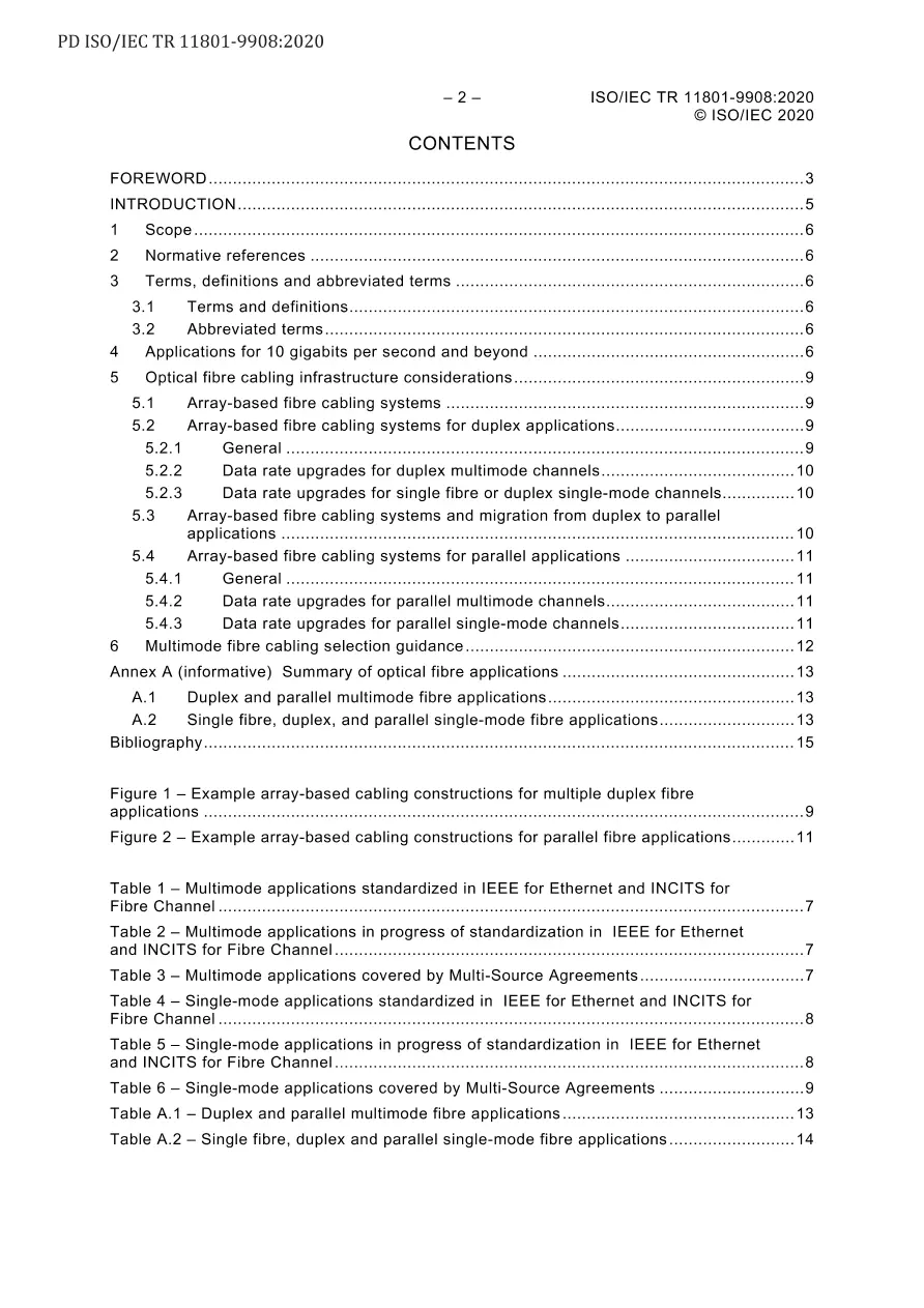 BS PD ISO/IEC TR 11801-9908:2020 BS PD ISO/IEC TR 11801-9908:2020