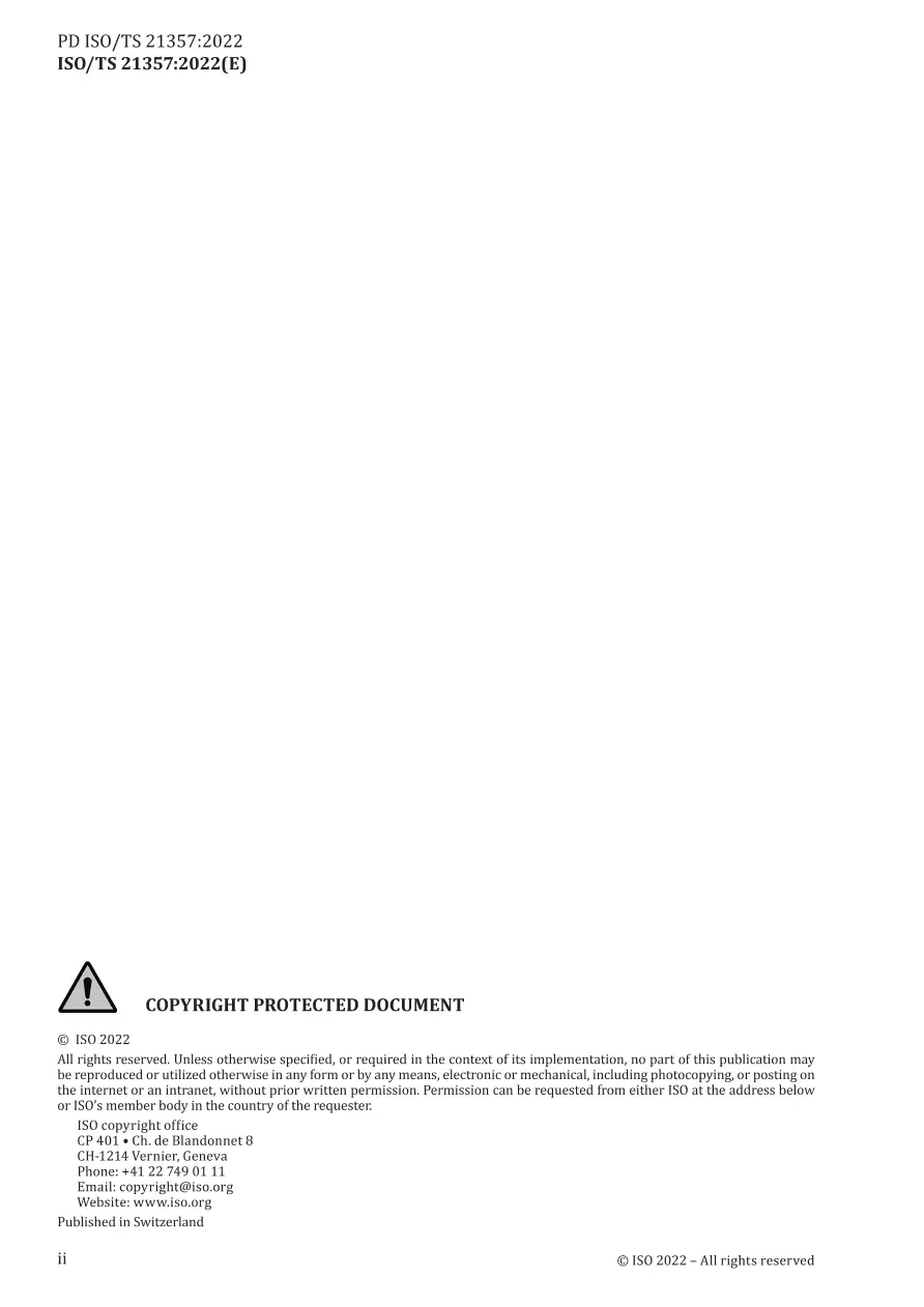 BS PD ISO/TS 21357:2022 BS PD ISO/TS 21357:2022