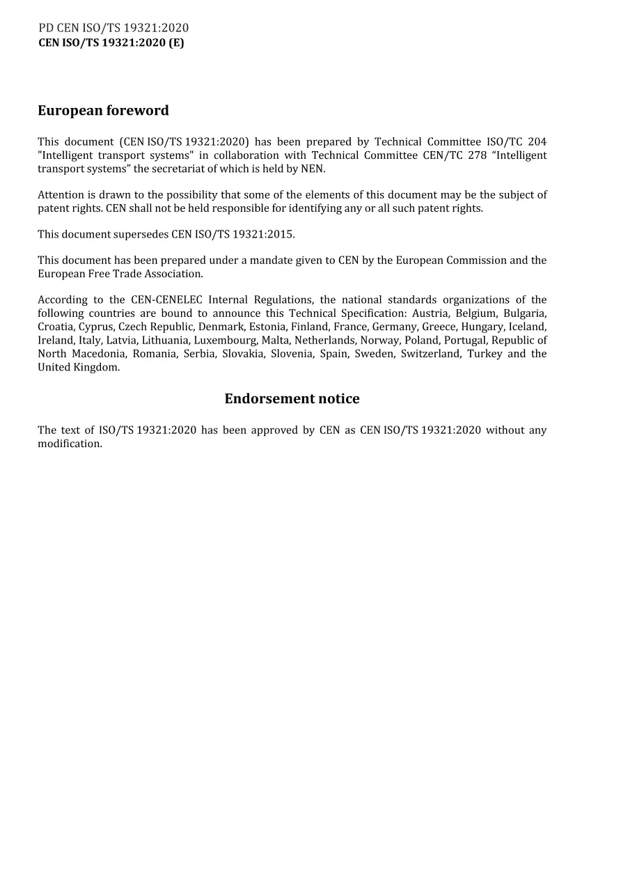 BS PD CEN ISO/TS 19321:2020 BS PD CEN ISO/TS 19321:2020