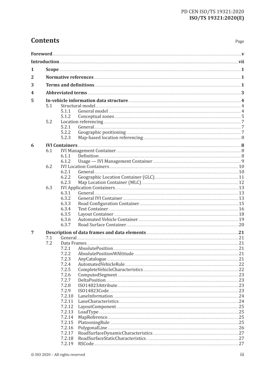 BS PD CEN ISO/TS 19321:2020 BS PD CEN ISO/TS 19321:2020