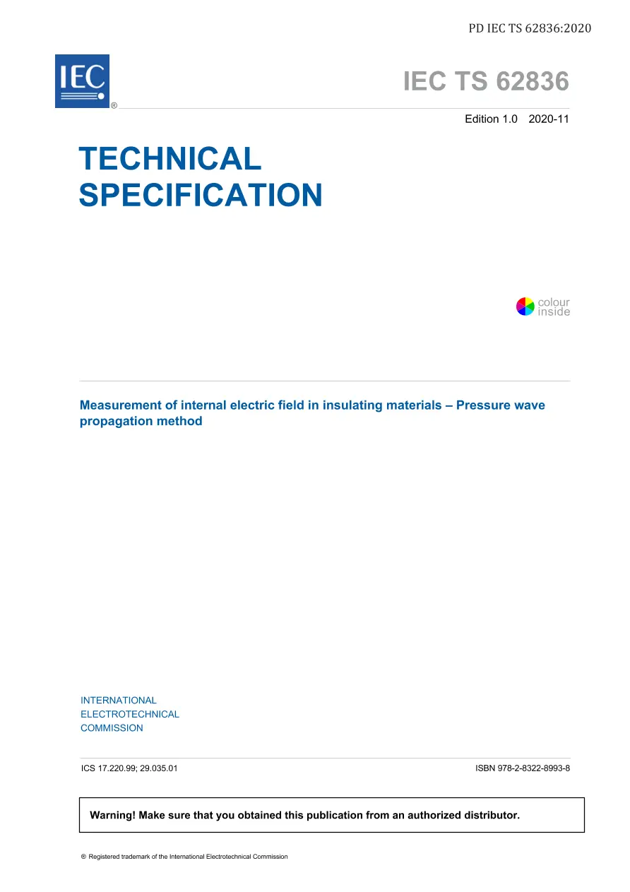 BS PD IEC TS 62836:2020 BS PD IEC TS 62836:2020