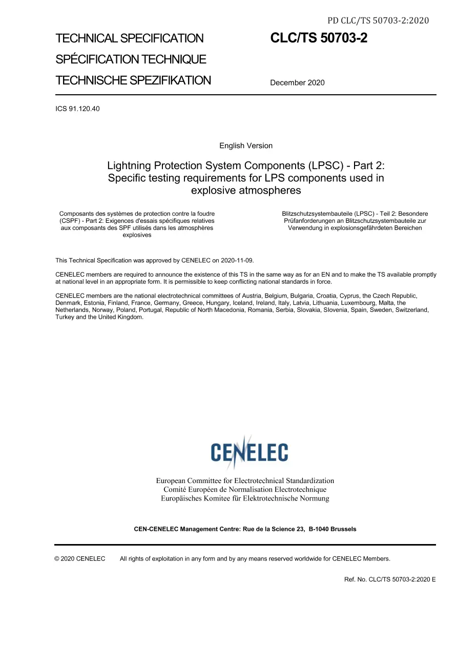 BS PD CLC/TS 50703-2:2020 BS PD CLC/TS 50703-2:2020