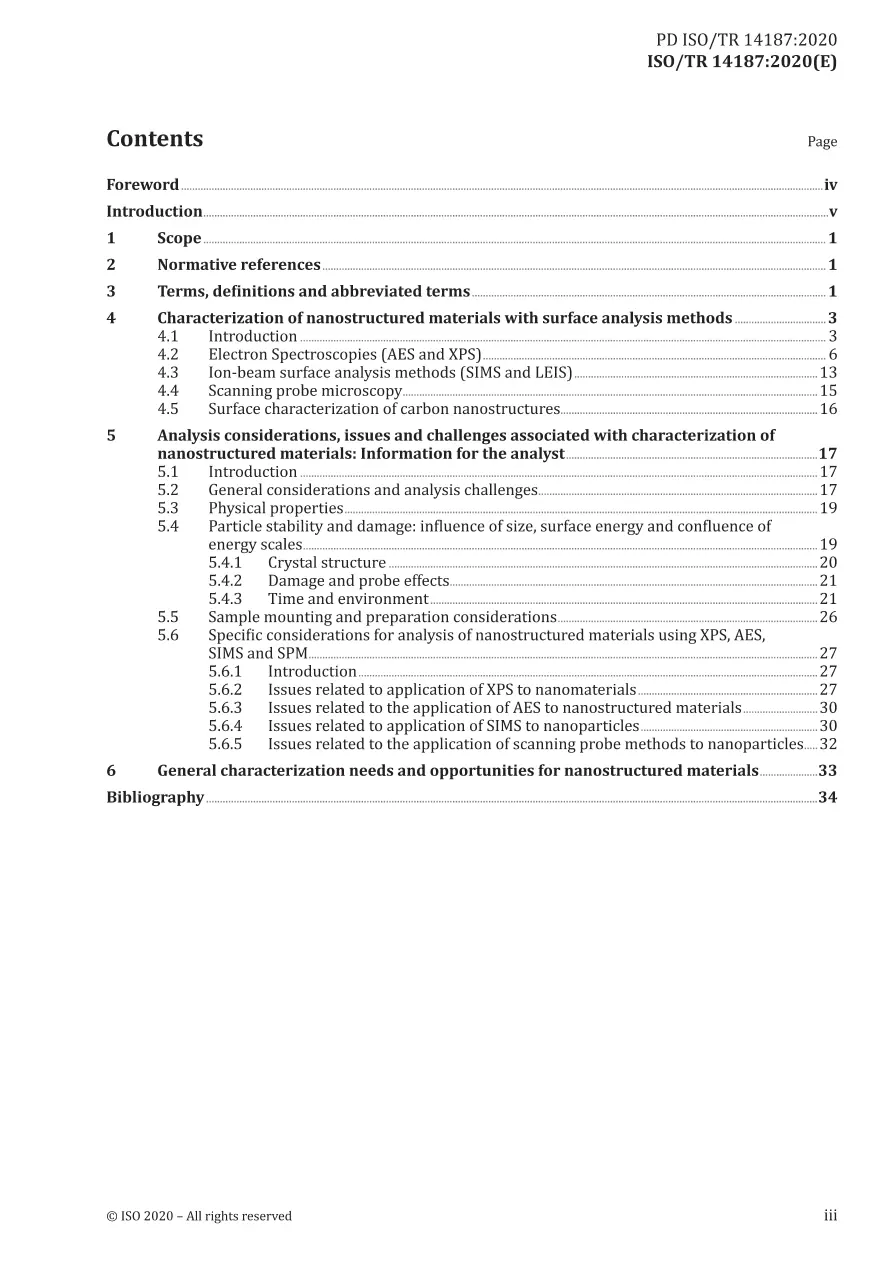 BS PD ISO/TR 14187:2020 BS PD ISO/TR 14187:2020