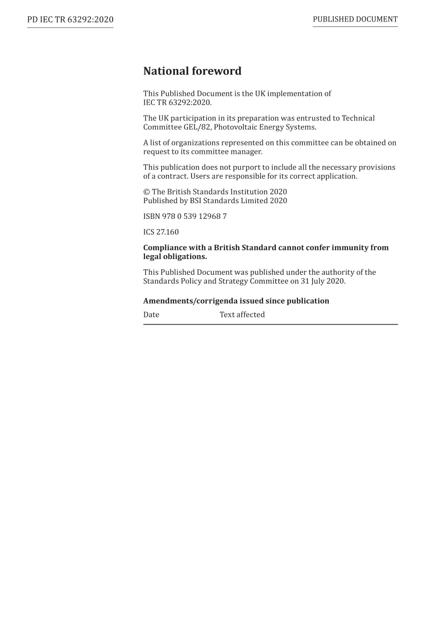 BS PD IEC TR 63292:2020 BS PD IEC TR 63292:2020