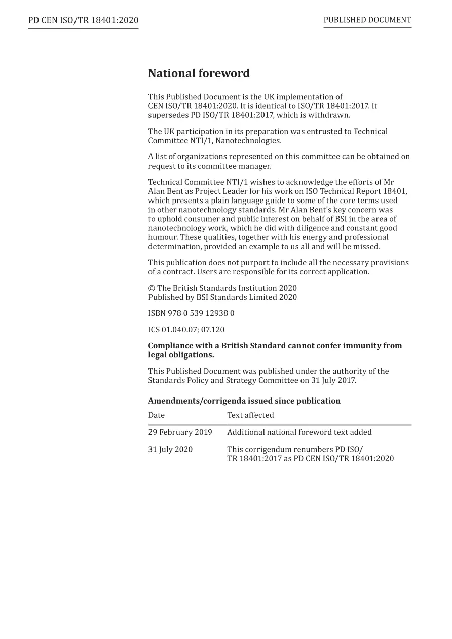 BS PD CEN ISO/TR 18401:2020 BS PD CEN ISO/TR 18401:2020