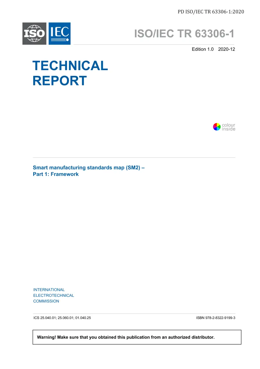 BS PD ISO/IEC TR 63306-1:2020 BS PD ISO/IEC TR 63306-1:2020