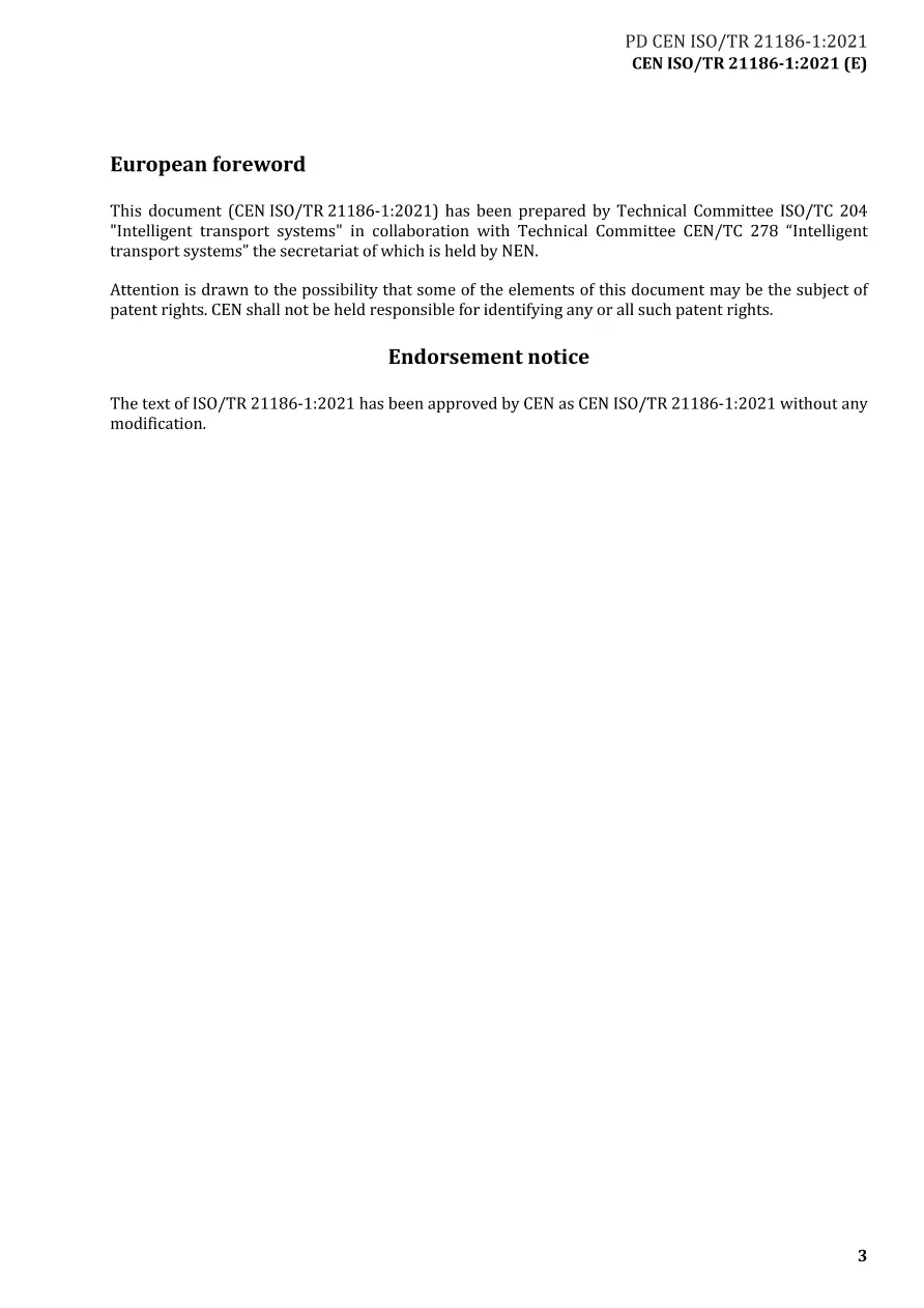 BS PD CEN ISO/TR 21186-1:2021 BS PD CEN ISO/TR 21186-1:2021