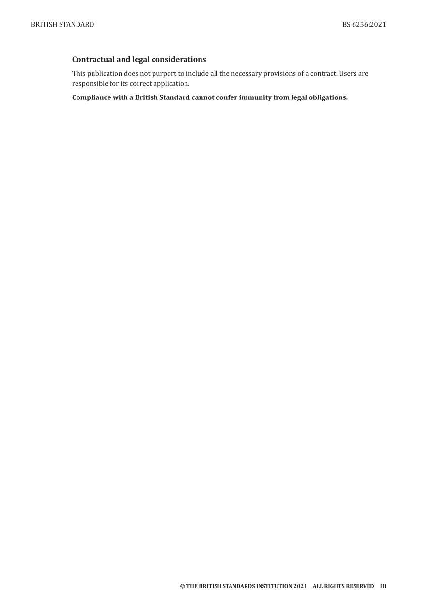 BS 6256:2021 BS 6256:2021