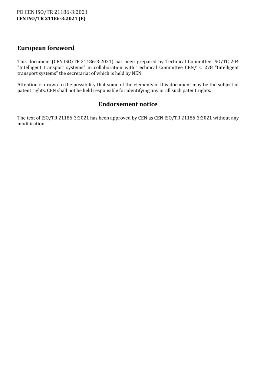 BS PD CEN ISO/TR 21186-3:2021 BS PD CEN ISO/TR 21186-3:2021
