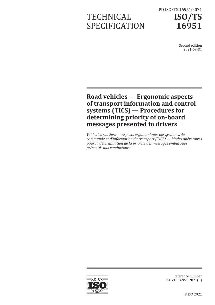 BS PD ISO/TS 16951:2021 BS PD ISO/TS 16951:2021