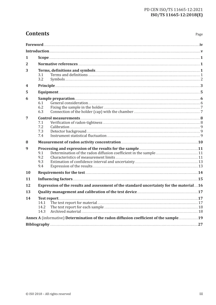 BS PD CEN ISO/TS 11665-12:2021 BS PD CEN ISO/TS 11665-12:2021