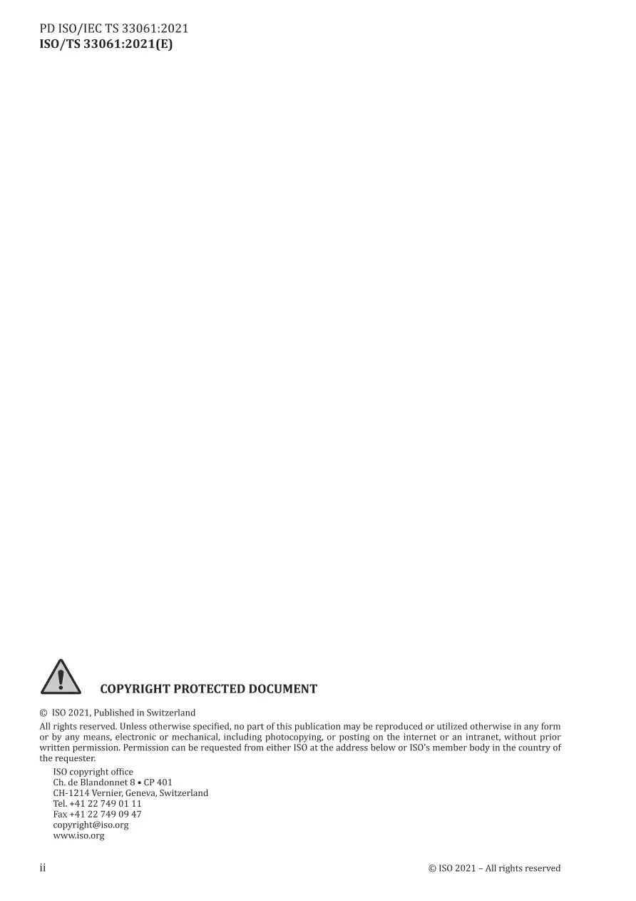 BS PD ISO/IEC TS 33061:2021 BS PD ISO/IEC TS 33061:2021