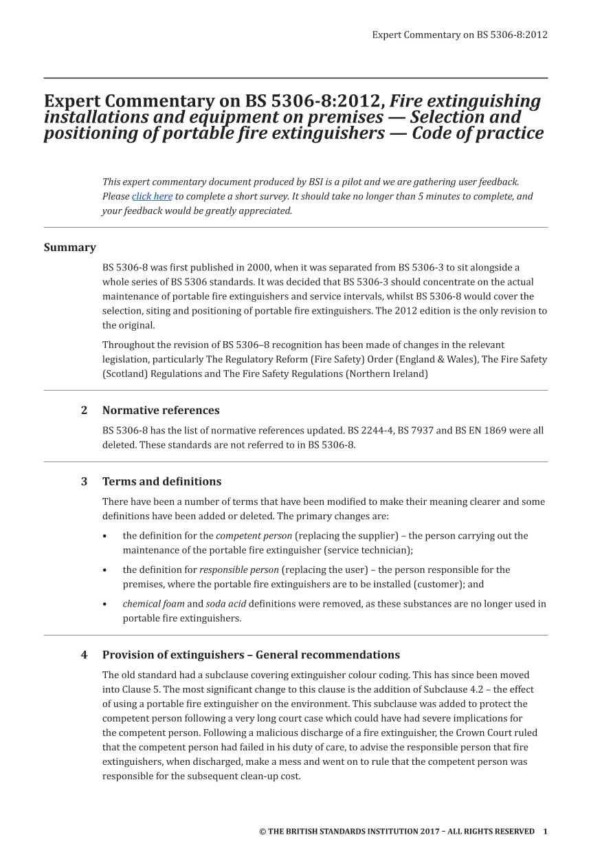 BS 5306-8:2012 EXCOMM (FIRE) BS 5306-8:2012 EXCOMM (FIRE)
