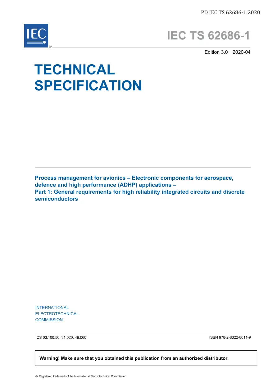 BS PD IEC TS 62686-1:2020 BS PD IEC TS 62686-1:2020
