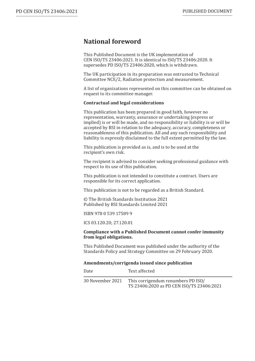 BS PD CEN ISO/TS 23406:2021 BS PD CEN ISO/TS 23406:2021