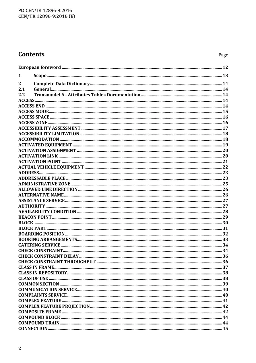 BS PD CEN/TR 12896-9:2016 BS PD CEN/TR 12896-9:2016