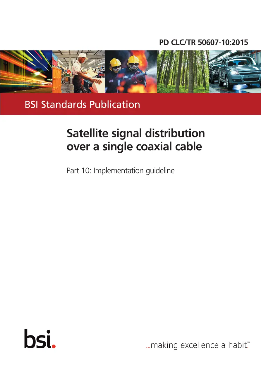 BS PD CLC/TR 50607-10:2015 BS PD CLC/TR 50607-10:2015