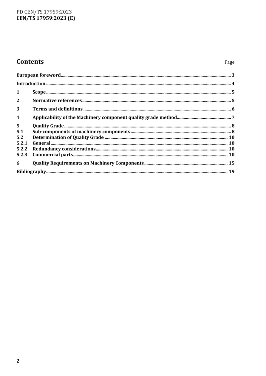 BS PD CEN/TS 17959:2023 BS PD CEN/TS 17959:2023