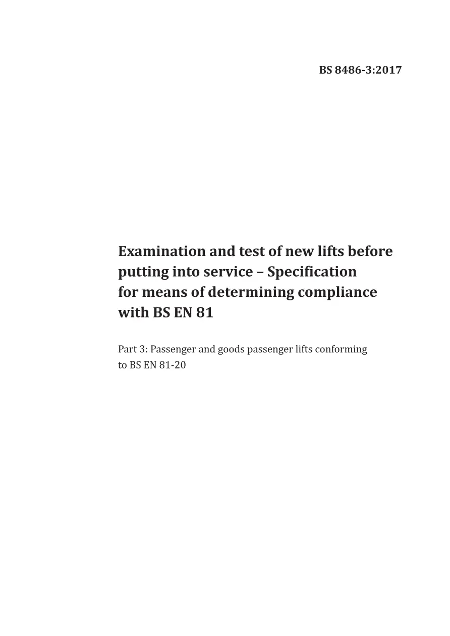 BS 8486-3:2017 BS 8486-3:2017
