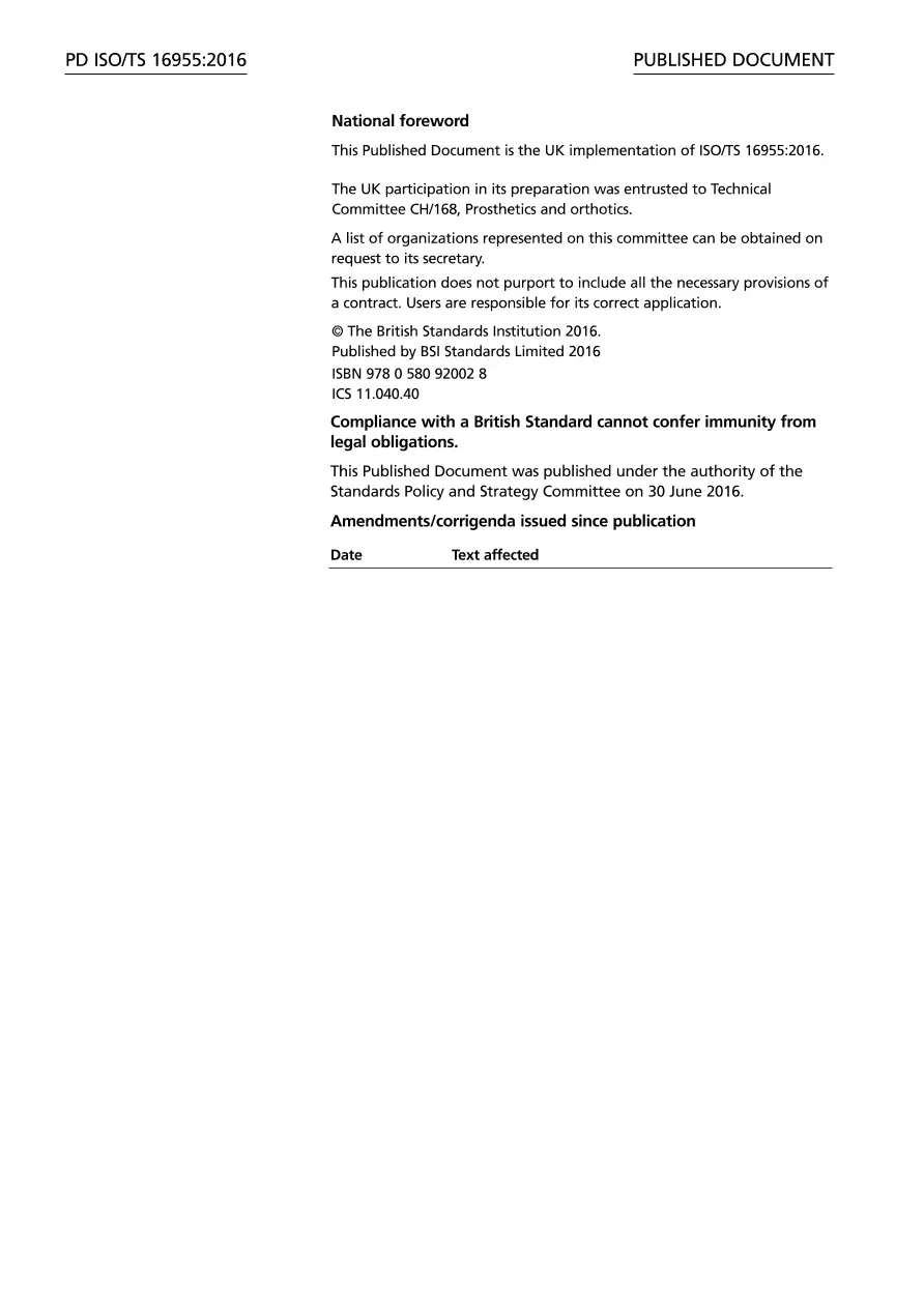 BS PD ISO/TS 16955:2016 BS PD ISO/TS 16955:2016