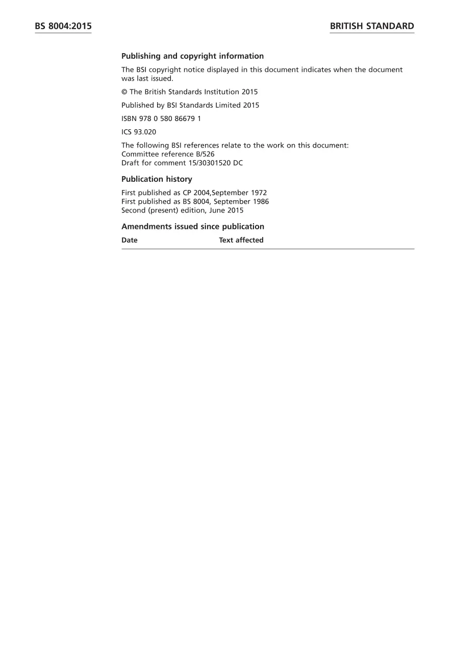 BS 8004:2015 BS 8004:2015