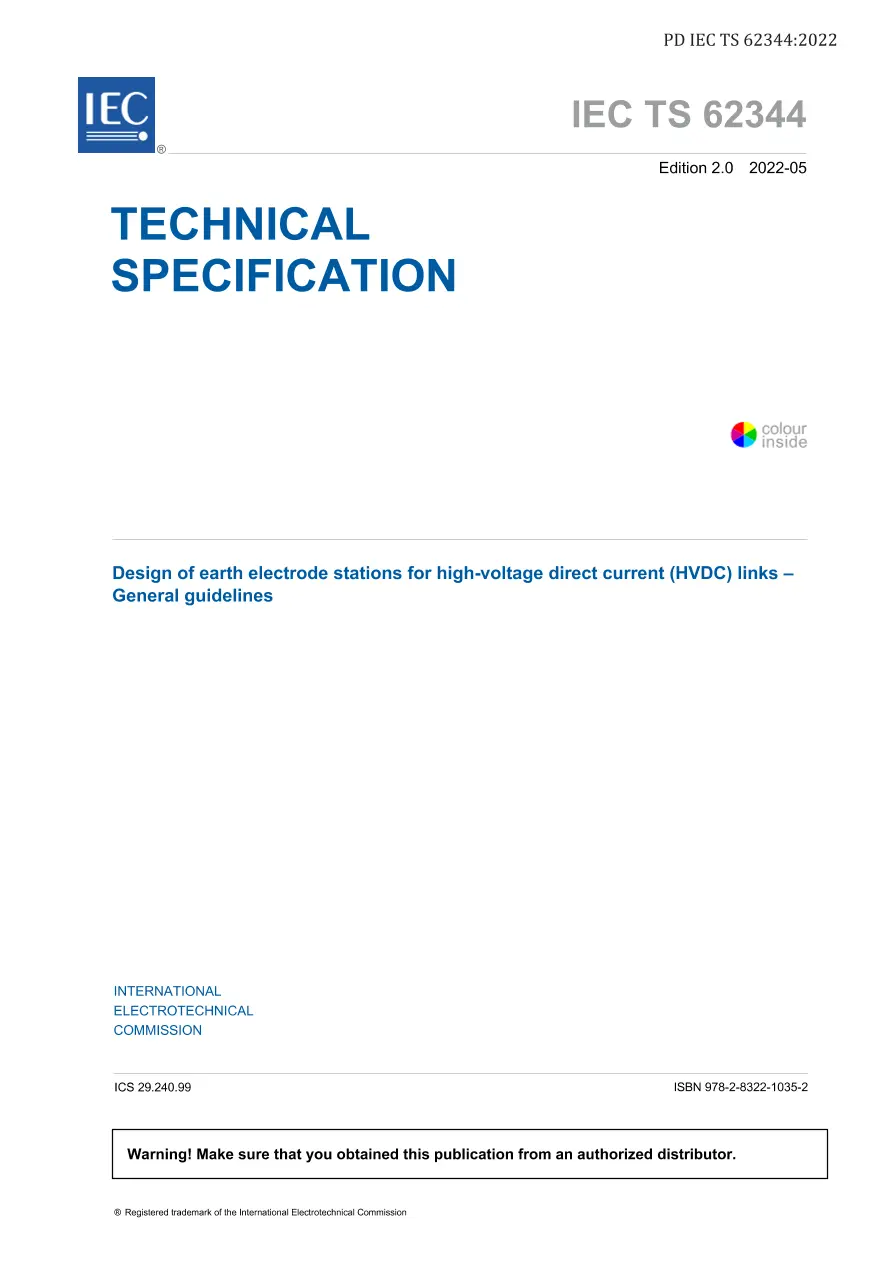 BS PD IEC TS 62344:2022 BS PD IEC TS 62344:2022