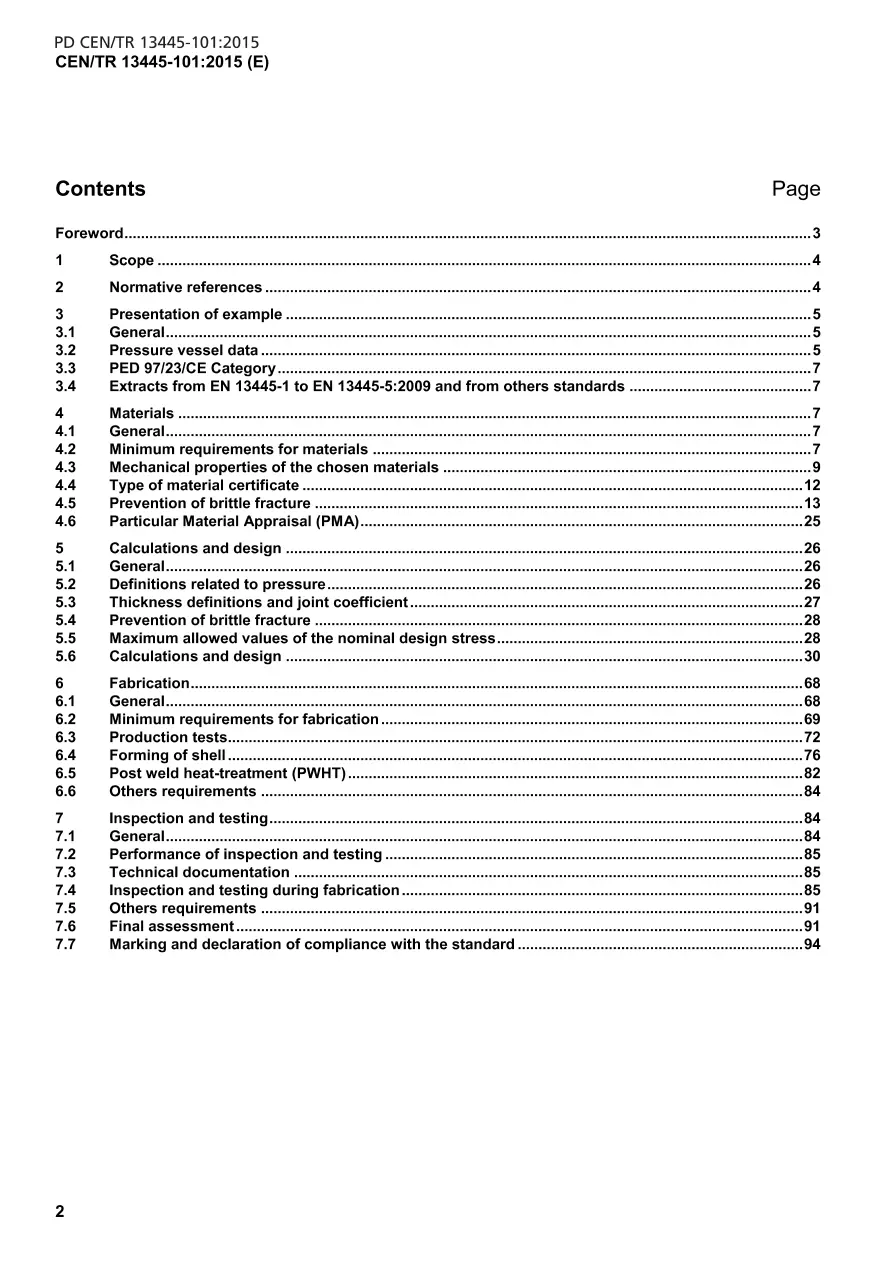 BS PD CEN/TR 13445-101:2015 BS PD CEN/TR 13445-101:2015