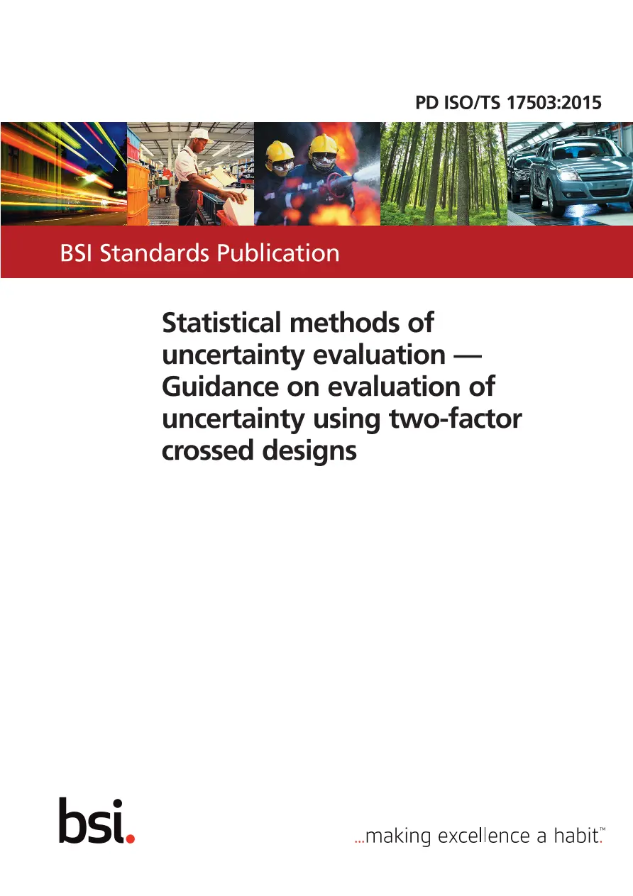 BS PD ISO/TS 17503:2015 BS PD ISO/TS 17503:2015