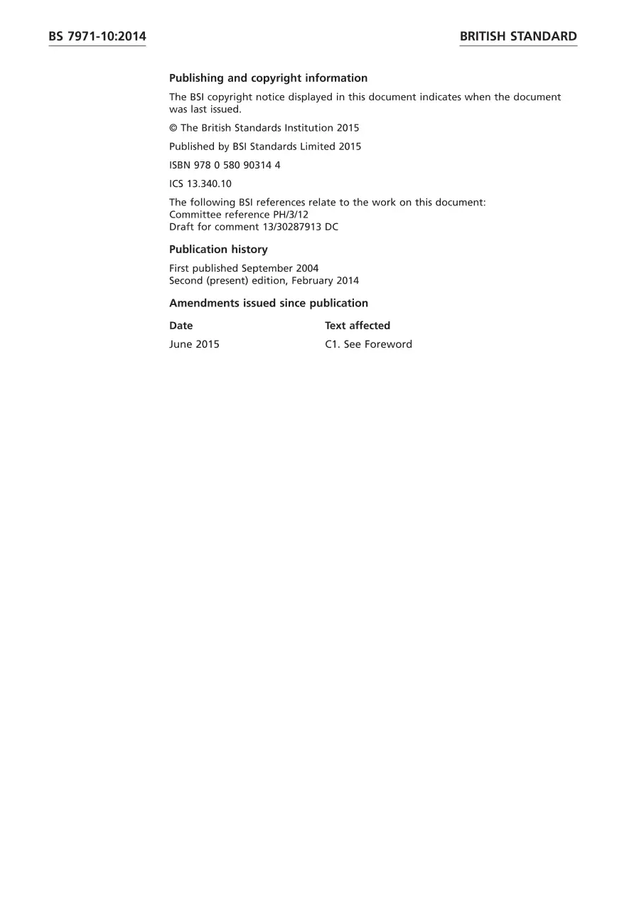 BS 7971-10:2014 BS 7971-10:2014