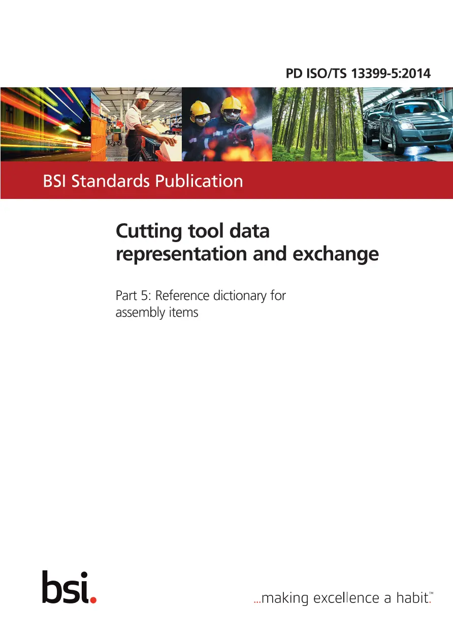BS PD ISO/TS 13399-5:2014 BS PD ISO/TS 13399-5:2014