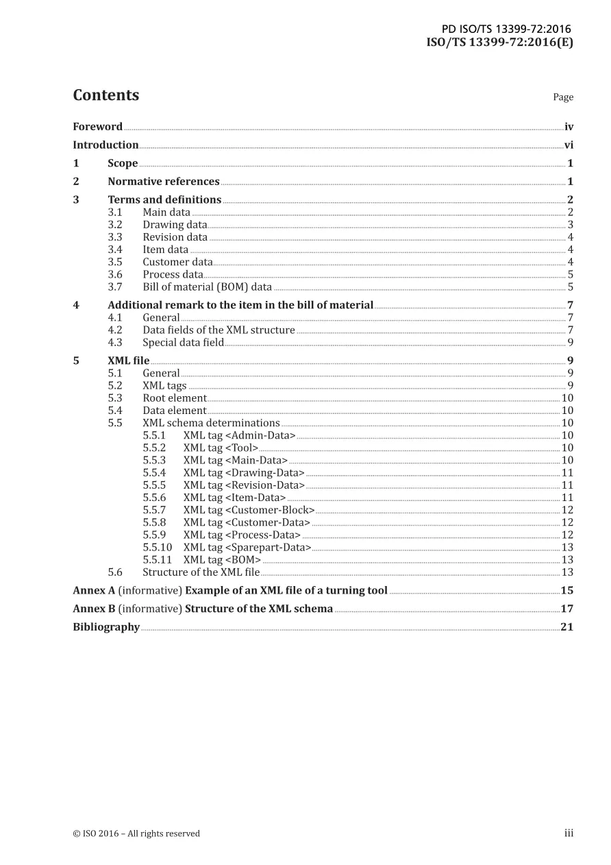 BS PD ISO/TS 13399-72:2016 BS PD ISO/TS 13399-72:2016