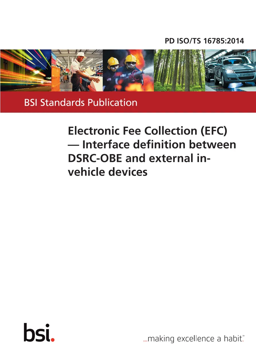 BS PD ISO/TS 16785:2014 BS PD ISO/TS 16785:2014
