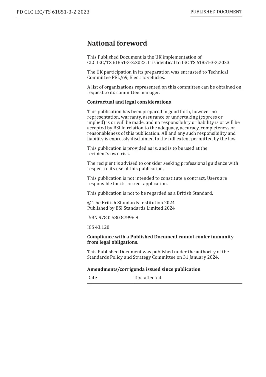 BS PD CLC IEC/TS 61851-3-2:2023 BS PD CLC IEC/TS 61851-3-2:2023