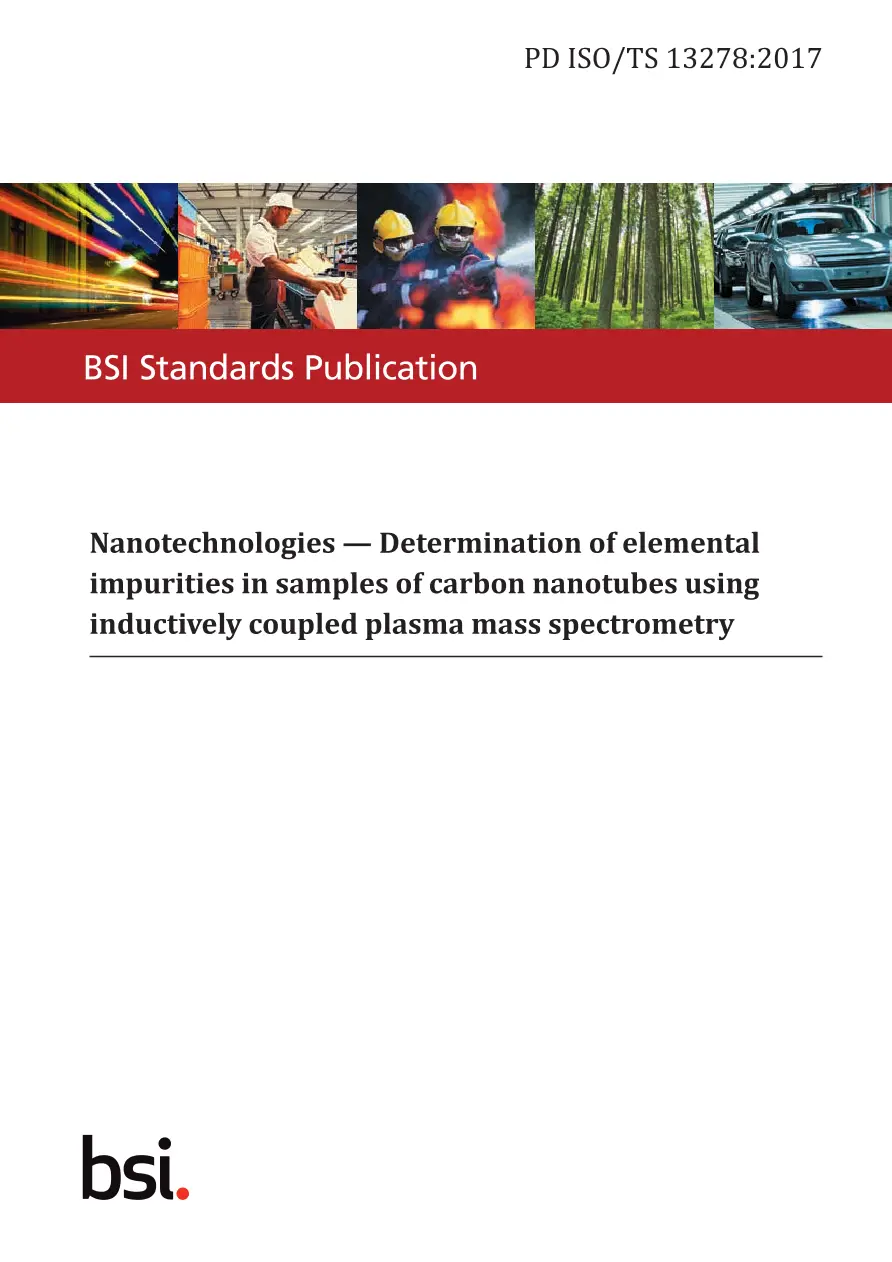 BS PD ISO/TS 13278:2017 BS PD ISO/TS 13278:2017