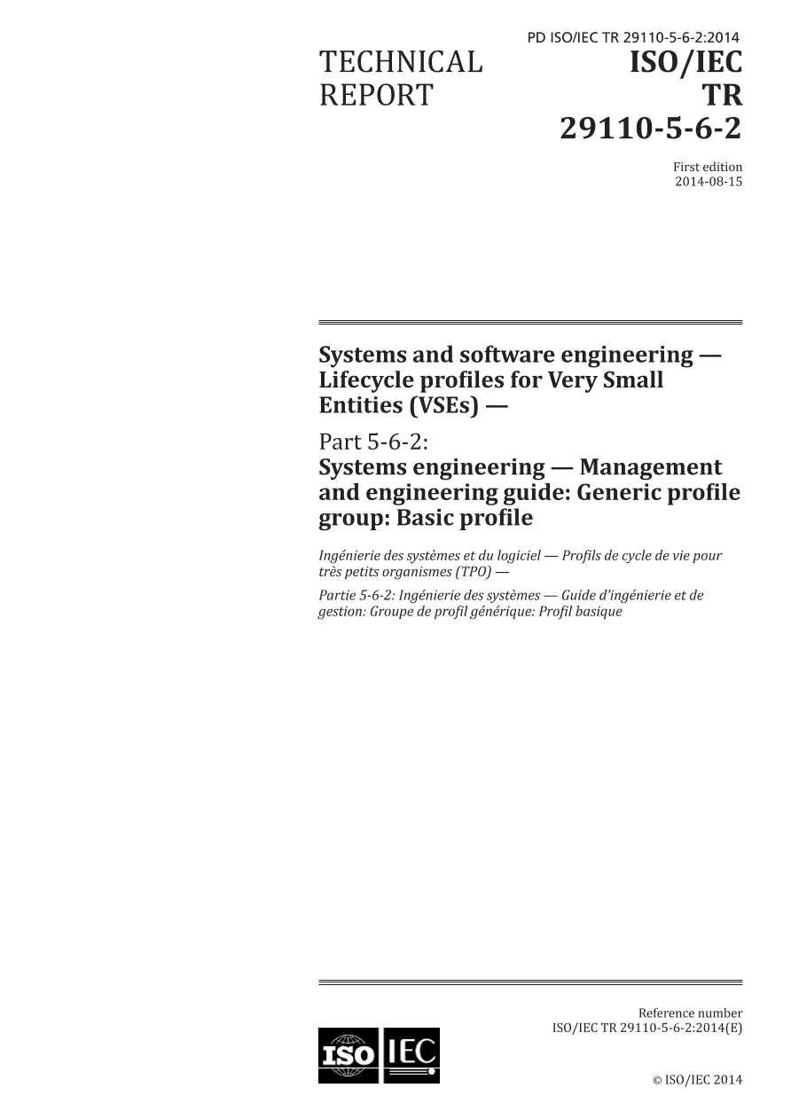 BS PD ISO/IEC TR 29110-5-6-2:2014 BS PD ISO/IEC TR 29110-5-6-2:2014
