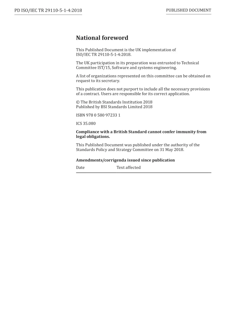 BS PD ISO/IEC TR 29110-5-1-4:2018 BS PD ISO/IEC TR 29110-5-1-4:2018