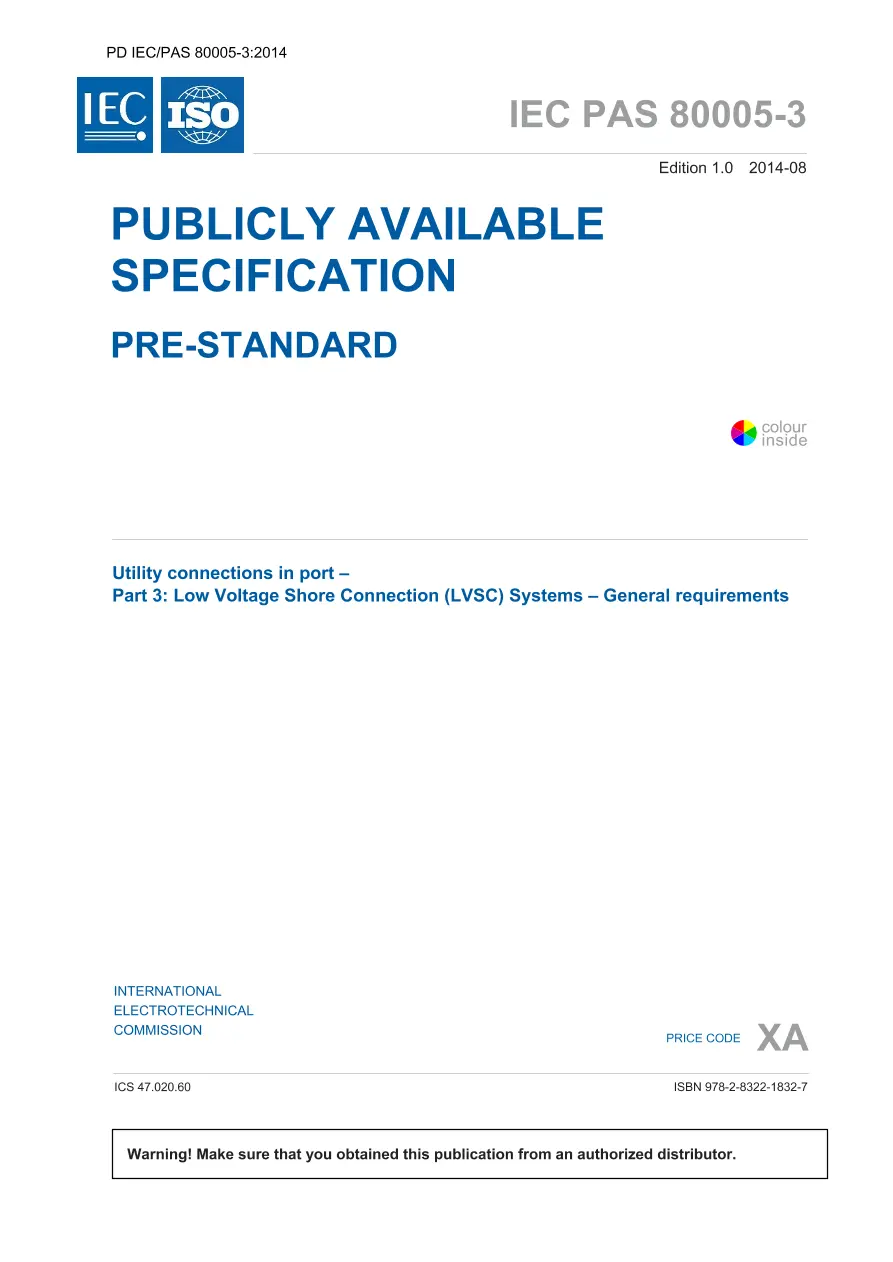 BS PD IEC/PAS 80005-3:2014 BS PD IEC/PAS 80005-3:2014