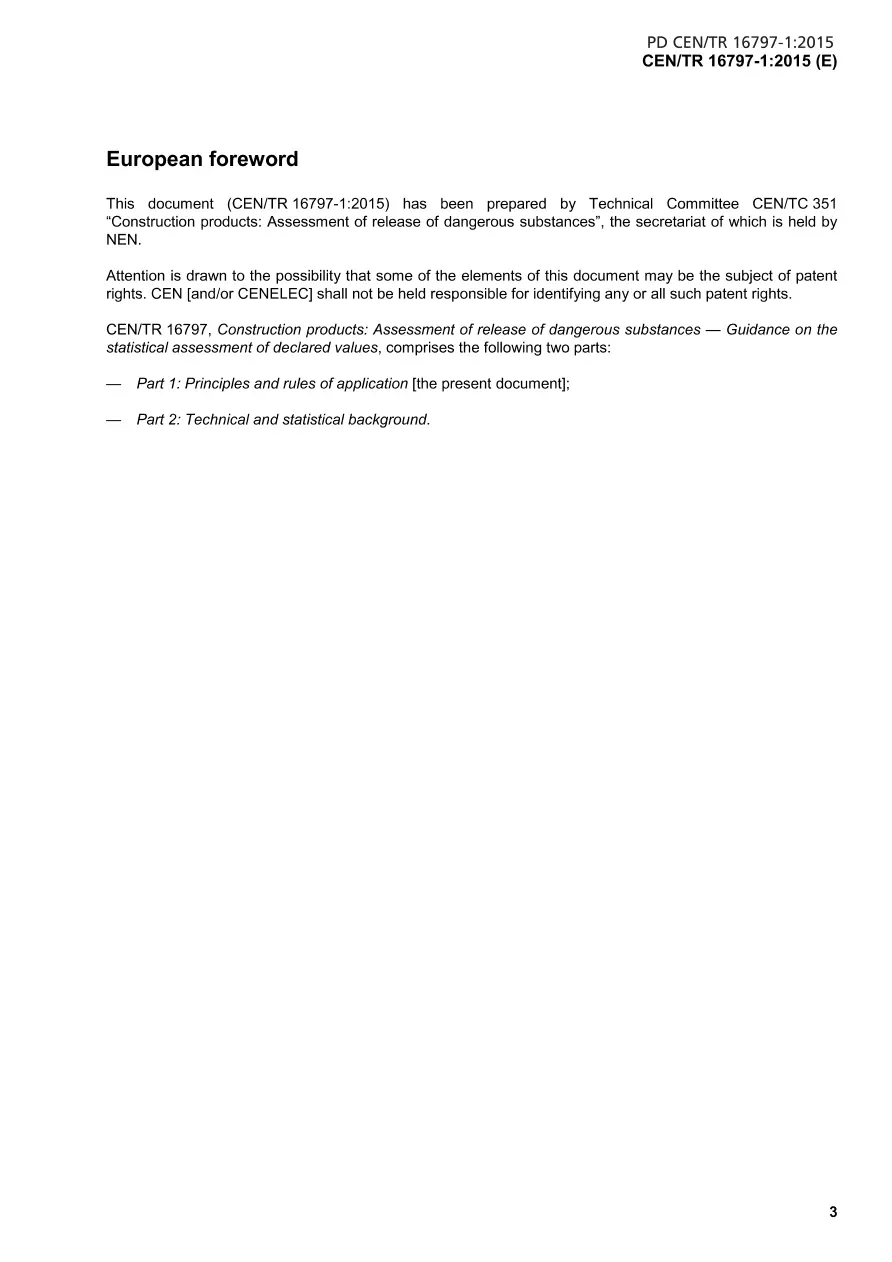 BS PD CEN/TR 16797-1:2015 BS PD CEN/TR 16797-1:2015