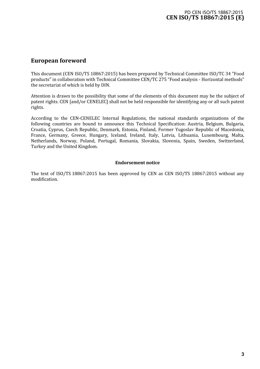 BS PD CEN ISO/TS 18867:2015 BS PD CEN ISO/TS 18867:2015